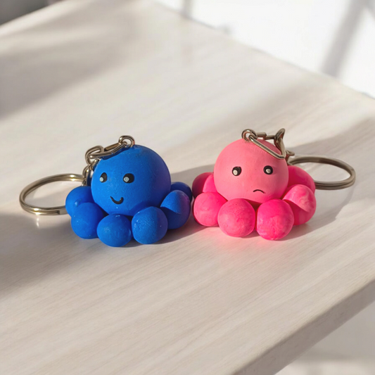 Octopus Angry & Happy - Key Chains