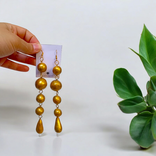 Luxe Golden Drops - Earrings