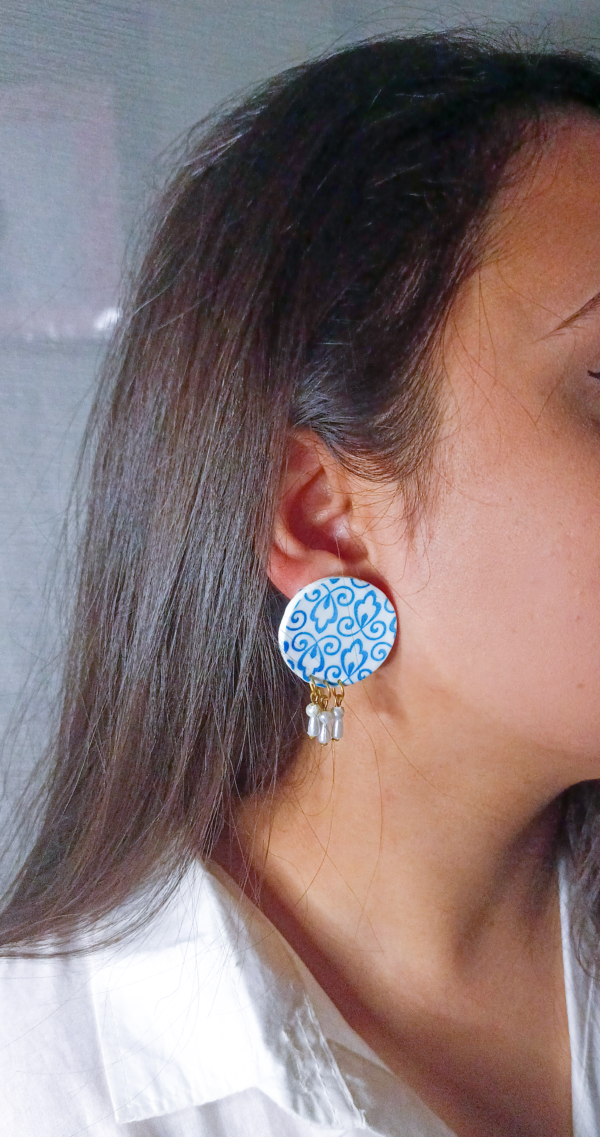 Azure 001 - Printed Earring Studs - Image 2