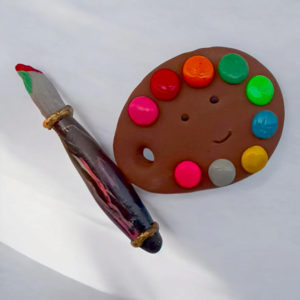 Color Pallet and Brush - Fridge Magnets