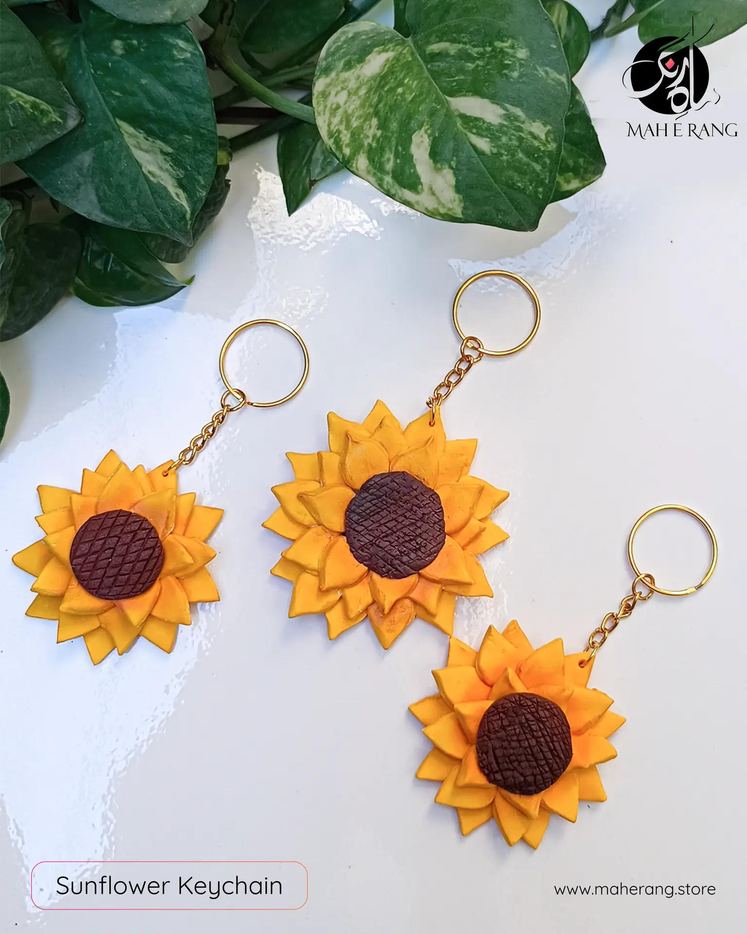 Sunflower Keychain